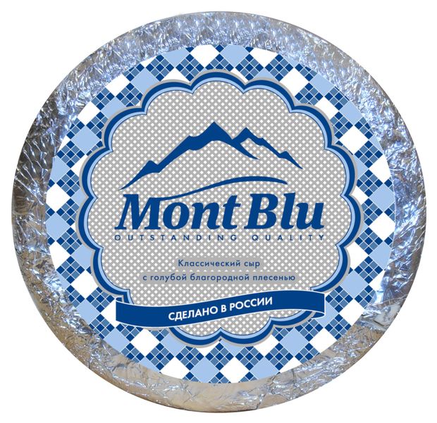 

Сыр Mont Blu c благородной голубой плесенью 50% 2кг