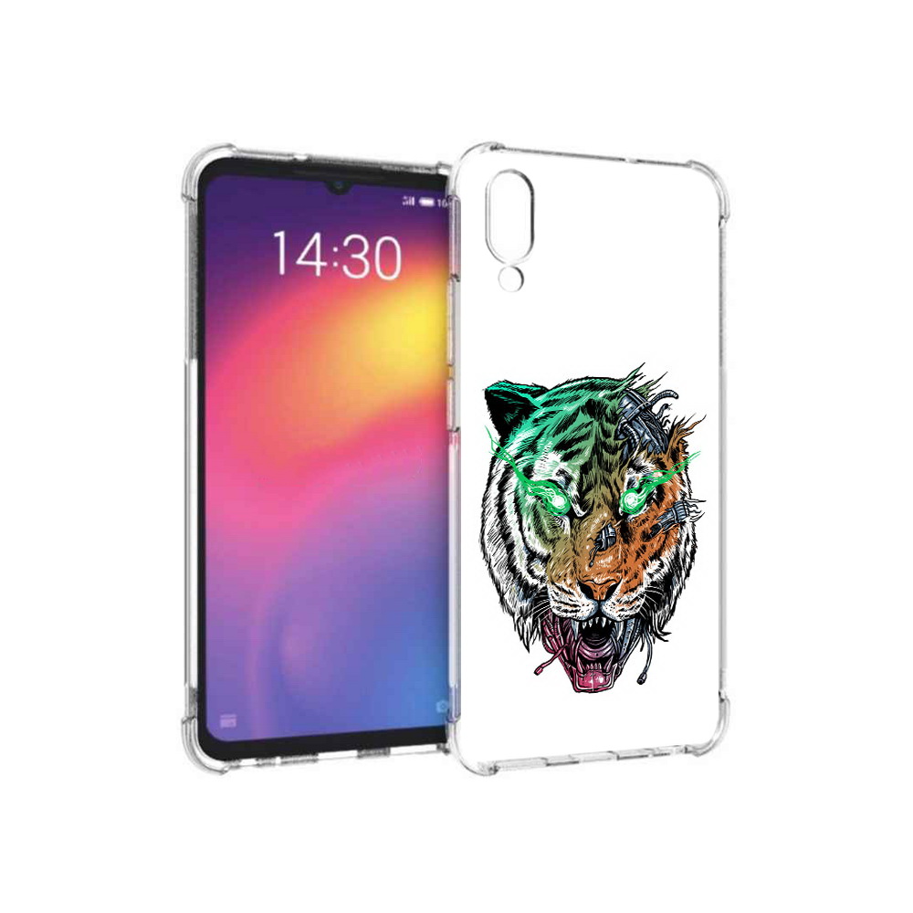 

Чехол MyPads Tocco для Meizu Note 9 робо-тигр (PT134513.88.584), Прозрачный, Tocco