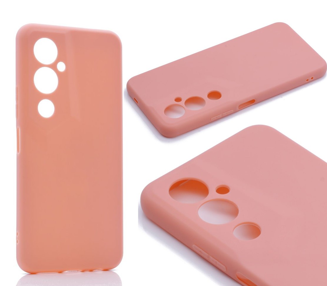 

Силиконовый чехол TPU Case матовый для TECNO Pova 4 Pro персиковый, Розовый