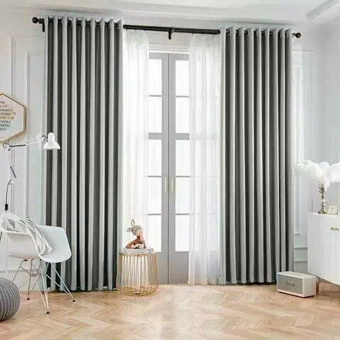 

Комплект Штор Sofa Home Блэкаут/ Blackout 300х240 см, Светло - Серый на люверсах, 325117512