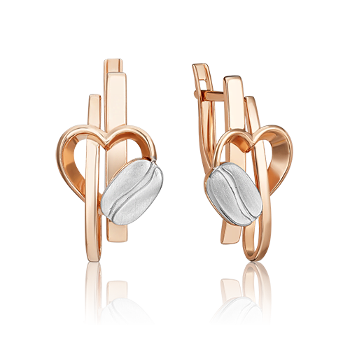 

Серьги из красного золота PLATINA jewelry 02-4908-00-000-1111, 02-4908-00-000-1111