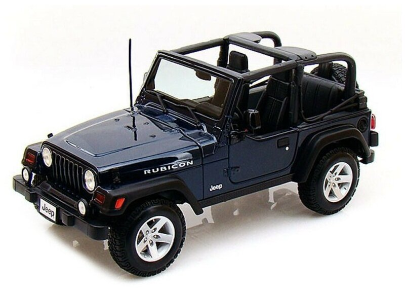 Машина Maisto Jeep Wrangler Rubicon (31663) 1:18, 22 см msz 1 32 jeep wrangler white alloy car model children s toy car die casting boy collection gift pull back function