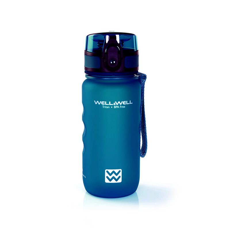 фото Бутылка для воды sports bottle 350 мл - циан well&well