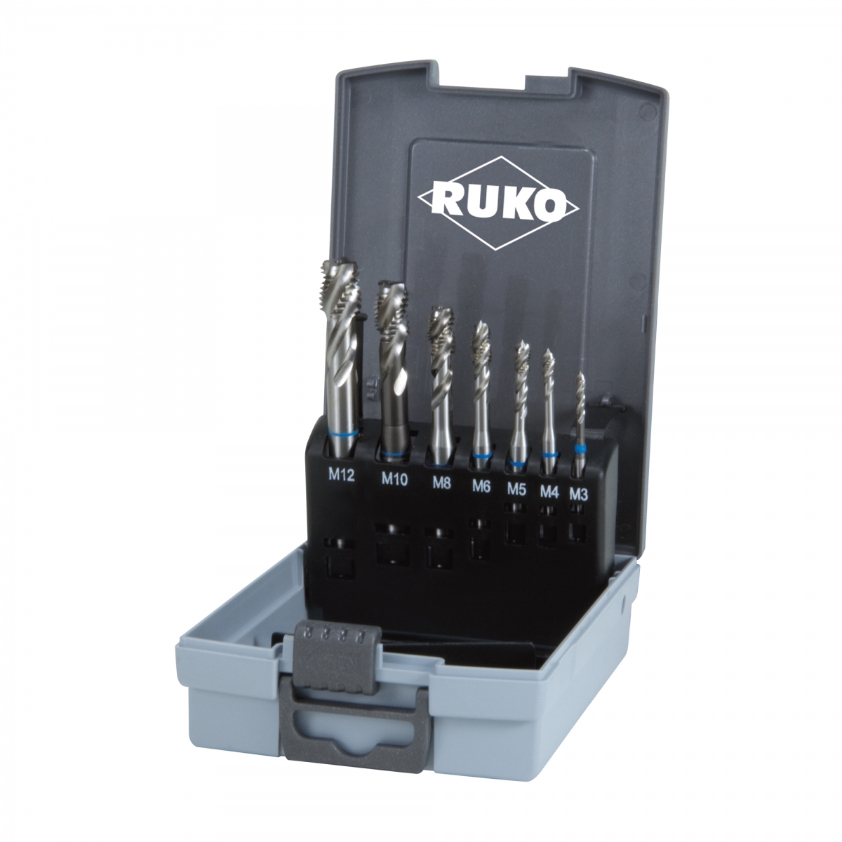 

Набор машинных метчиков RUKO HSS 35 град M3-M12 245058RO