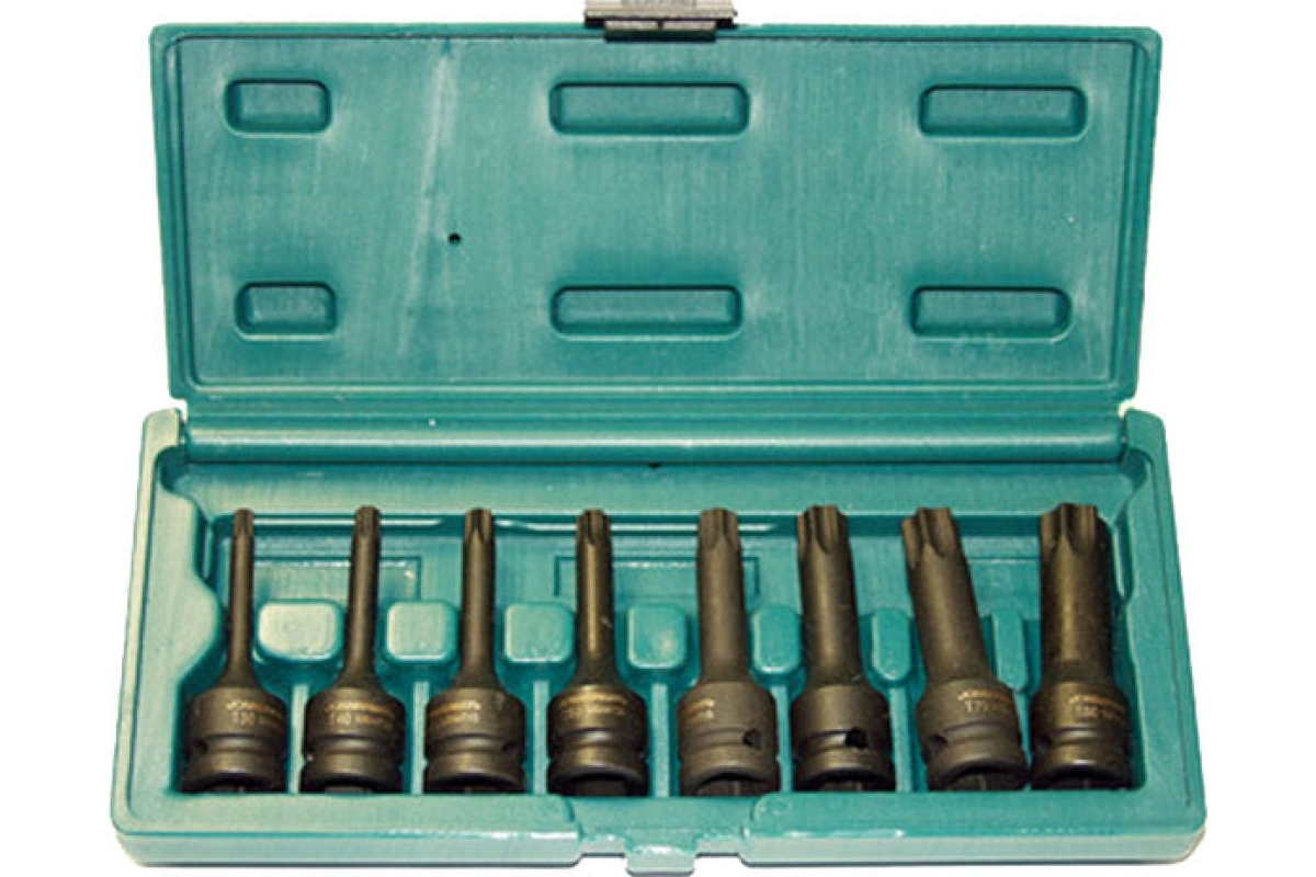 

S06A408S Набор ударных головок "TORX" 1/2DR"Т30- T80 78мм, 8 предметов.Jonnesway