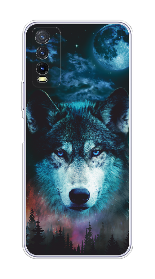 

Чехол на Vivo Y20 "Лунный волк", Бирюзовый;розовый;синий, 263650-1