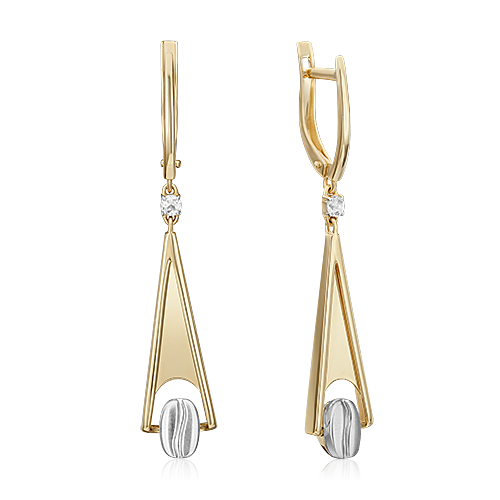 

Серьги из желтого золота с топазом PLATINA jewelry 02-4910-01-201-1121, 02-4910-01-201-1121
