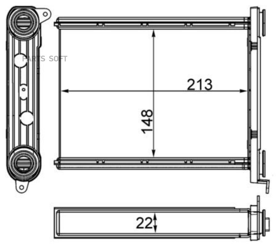 

Радиатор Печки Mahle/Knecht AH259000S