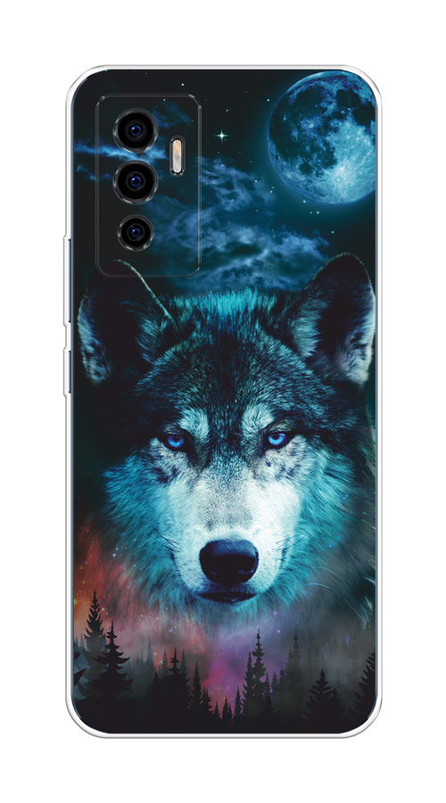 

Чехол на Vivo V23e/Y75 4G "Лунный волк", Бирюзовый;розовый;синий, 265950-1