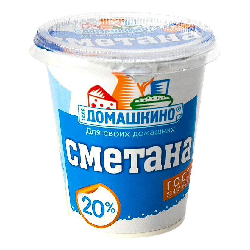 

Сметана Село Домашкино 20% 300 г