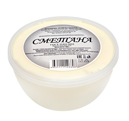 

Сметана 30% 300 г бзмж