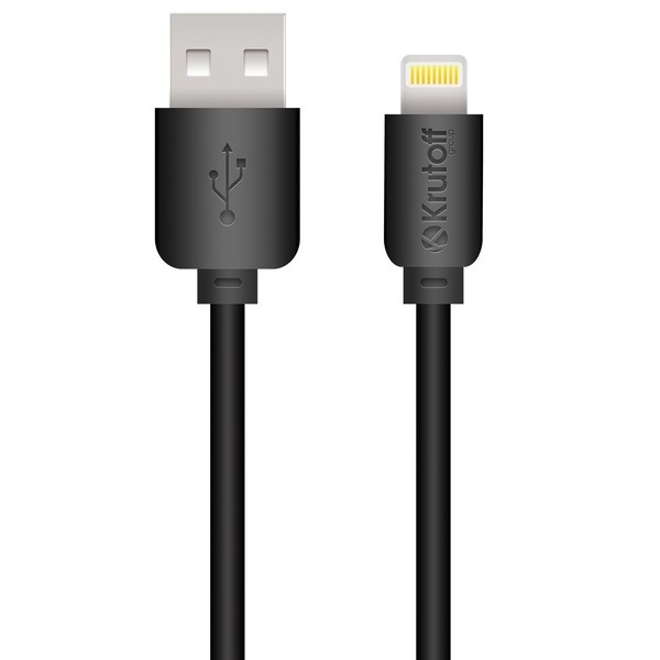 Кабель USB Lightning Krutoff Classic 1m черный пакет 219₽