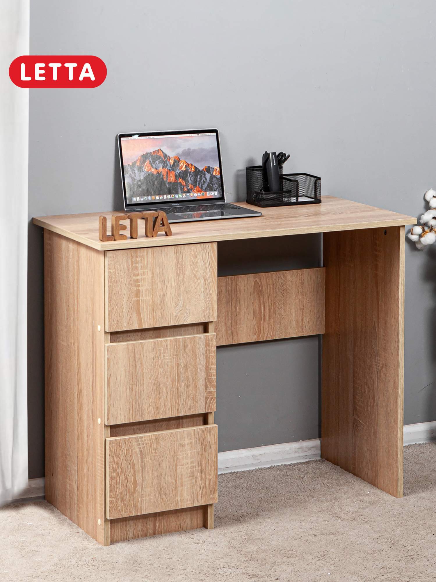 

Стол письменный LETTA City Lite Дуб сонома, City Lite