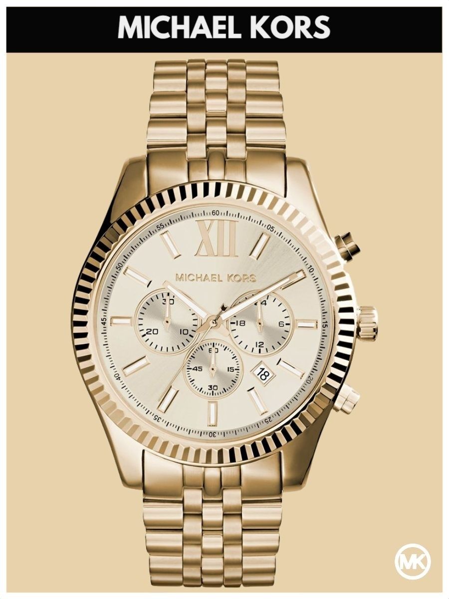 Наручные часы мужские Michael Kors M8281K золотистые