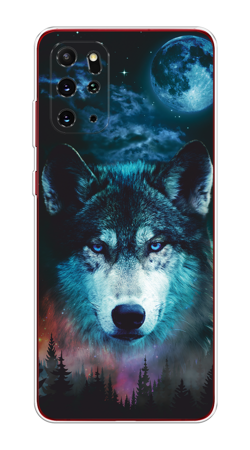 

Чехол на Samsung Galaxy S20 Plus "Лунный волк", Бирюзовый;розовый;синий, 29350-1