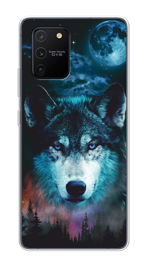 

Чехол на Samsung Galaxy A91/S10 Lite "Лунный волк", Бирюзовый;розовый;синий, 29950-1