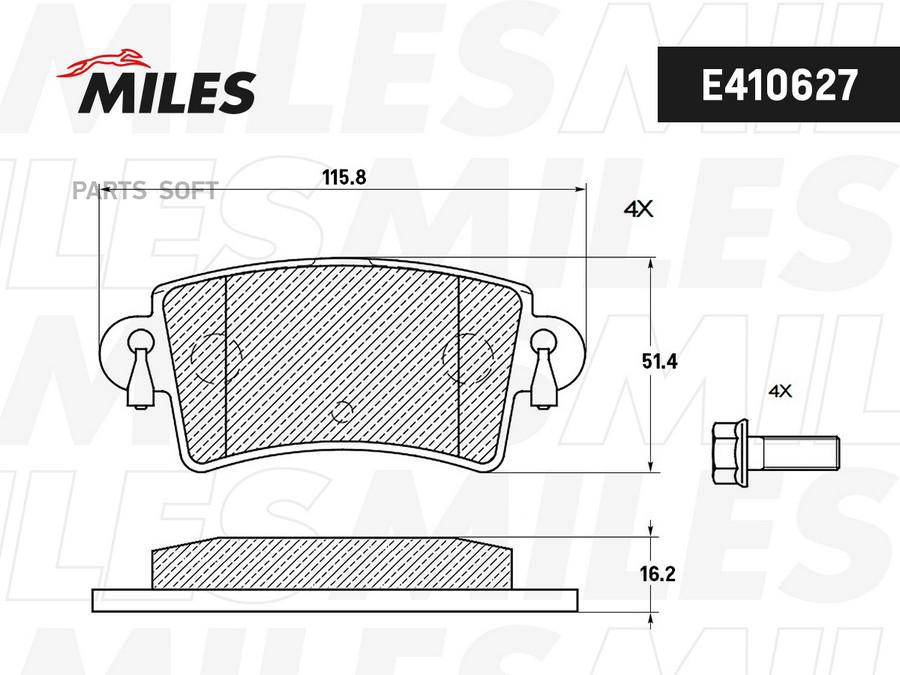 

Колодки тормозные задние (Смесь CERAMIC) NISSAN INTERSTAR/OPEL MOVANO/RENAUL MILES E510627