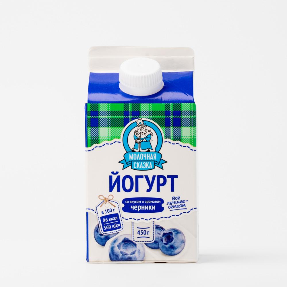 

Питьевой йогурт Молочная сказка черника 2,5% бзмж 450 г