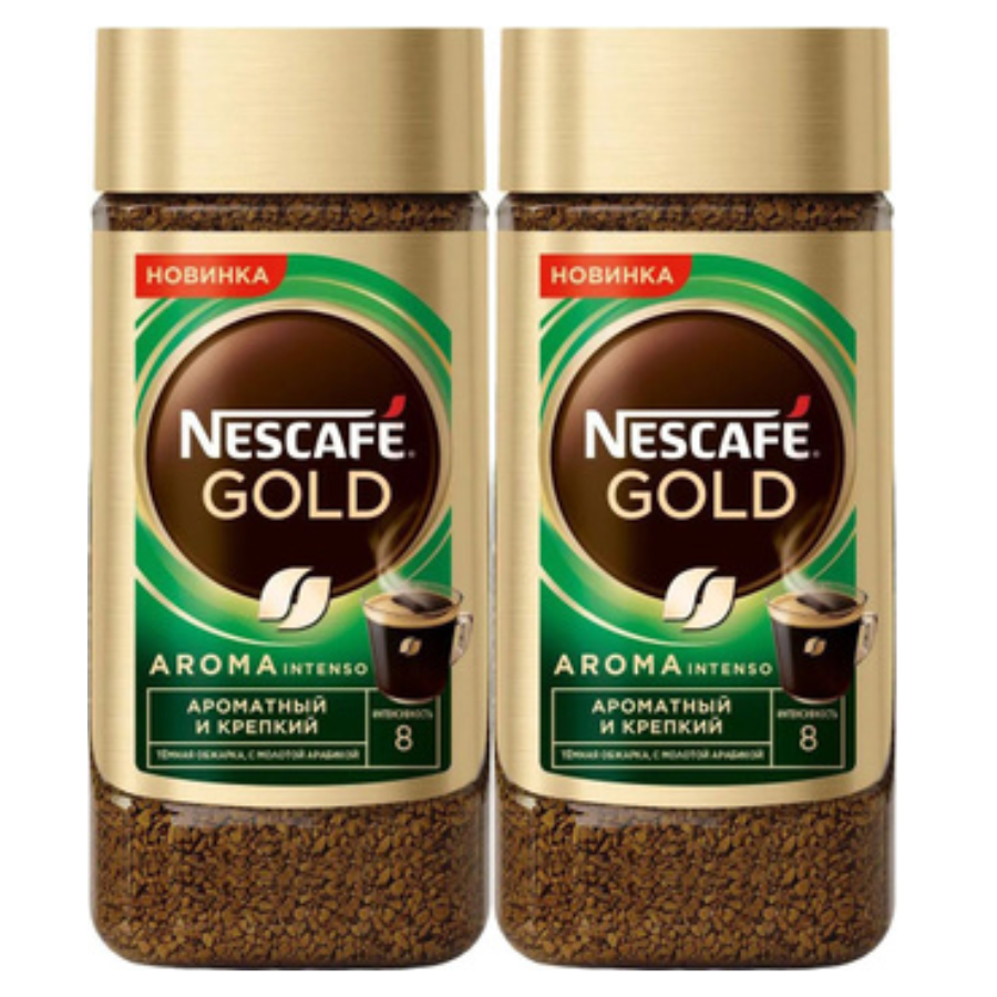 

Кофе растворимый nescafe gold aroma intenso 170 грамм 2 штуки