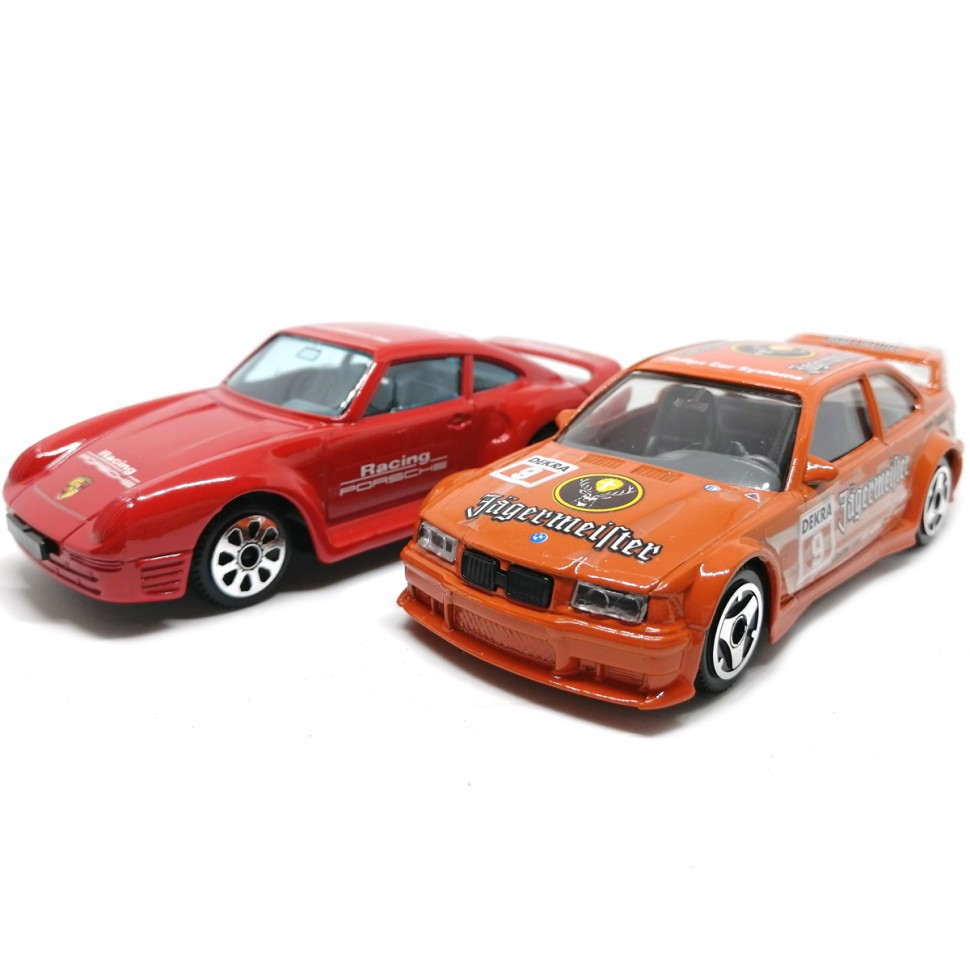 Набор коллекционных автомобилей Bburago Porsche 959 и BMW M3, масшт.аб 1:43