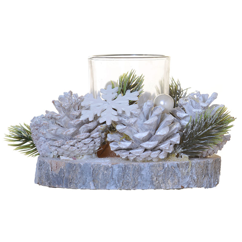 

Подсвечник Hogewoning Pinecone Pearl 15см