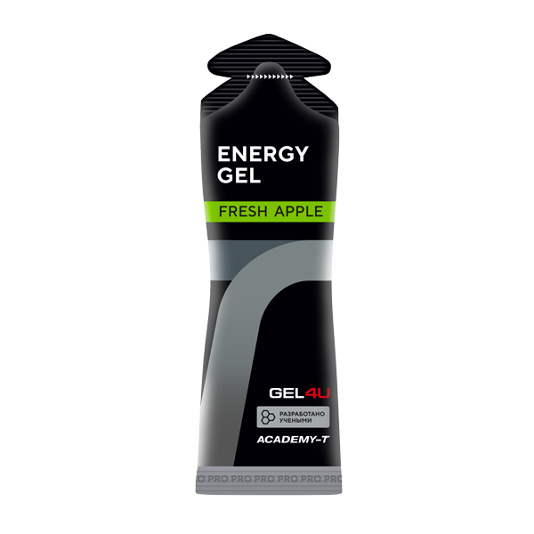 фото Gel4u gel4u, energy gel, 20х60мл яблоко
