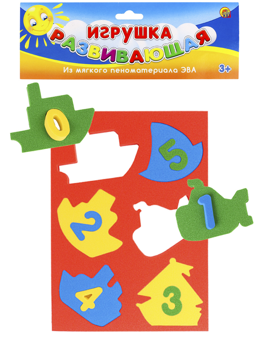 

Развивающая игрушка из ЭВА Веселый счет Кораблики Рыжий кот И-7521/РК, И-7521/РК