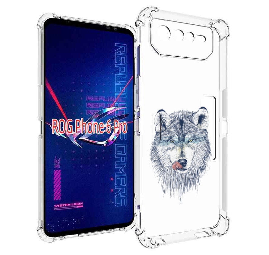 

Чехол MyPads голодгый волк для Asus ROG Phone 6 Pro, Прозрачный, Tocco
