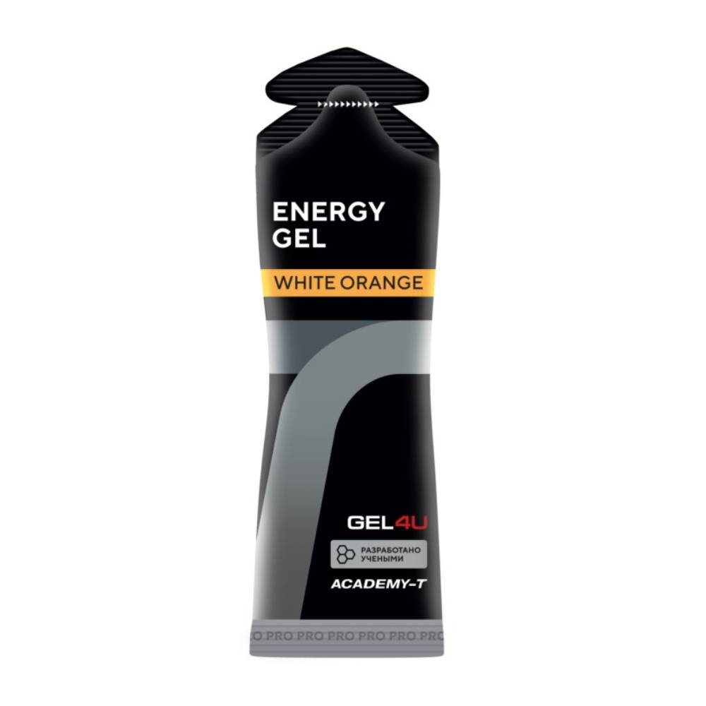 

ACADEMY-T Энергетический гель ACADEMY-T GEL4U Energy Gel 60 мл, 30 шт, вкус: апельсин, GEL4U