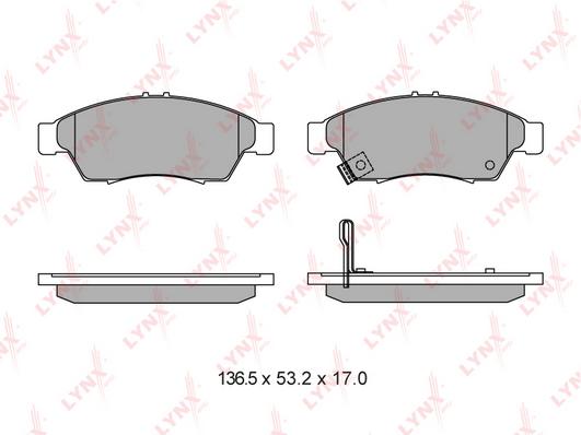 

Тормозные колодки LYNXauto передние дисковые для Suzuki Liana 01-07 BD7311