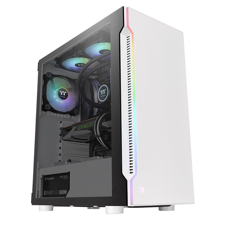 

Корпус компьютерный THERMALTAKE H200 TG Snow RGB, H200 TG Snow RGB