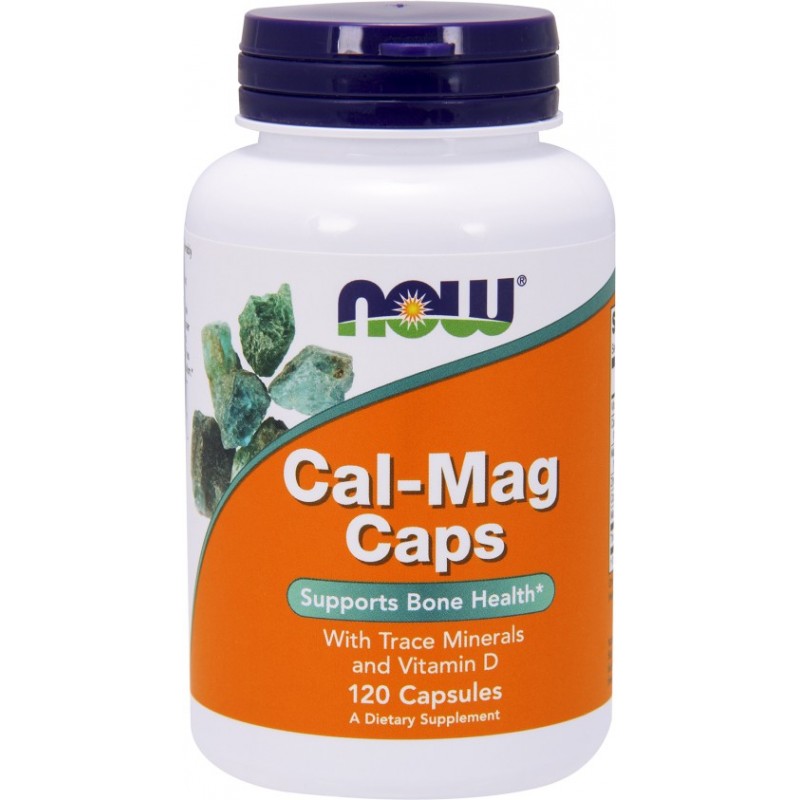 Купить Кальций NOW Cal-Mag Caps Капсулы с кальцием и магнием 120 капсул