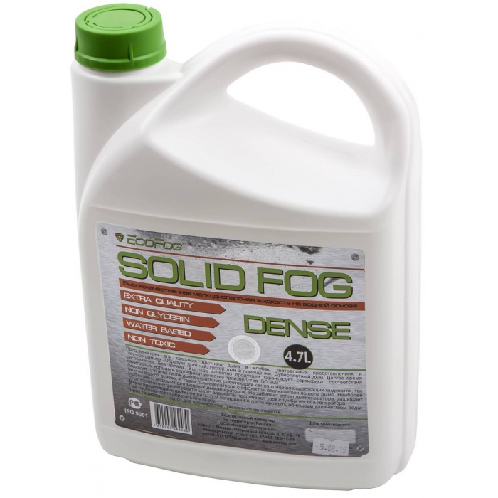 

Жидкость для дым машин, плотный долгий дым, EcoFog EF-Dense