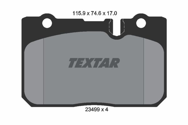 

Тормозные колодки Textar дисковые 2349901