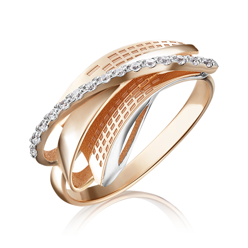 

Кольцо из золота р. 18 PLATINA jewelry 01-5077-00-401-1110-65, фианит, 01-5077-00-401-1110-65