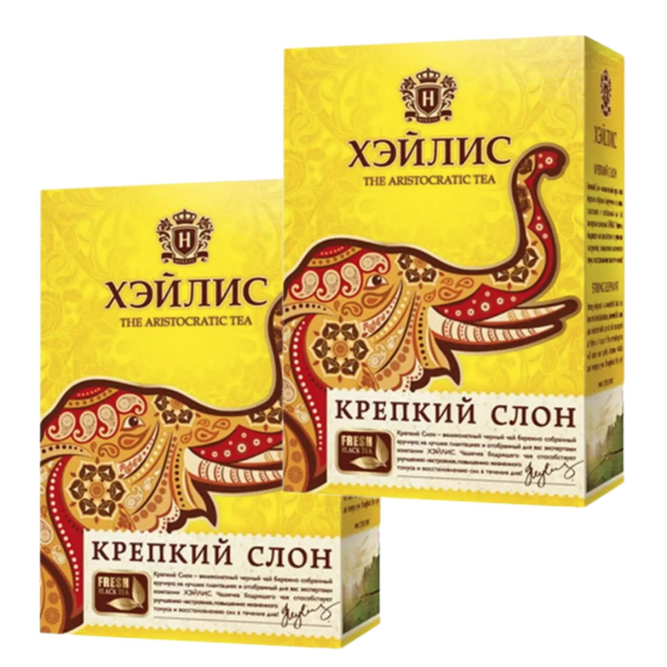 

Чай черный HYLEYS Крепкий слон, 200 г х 2 шт