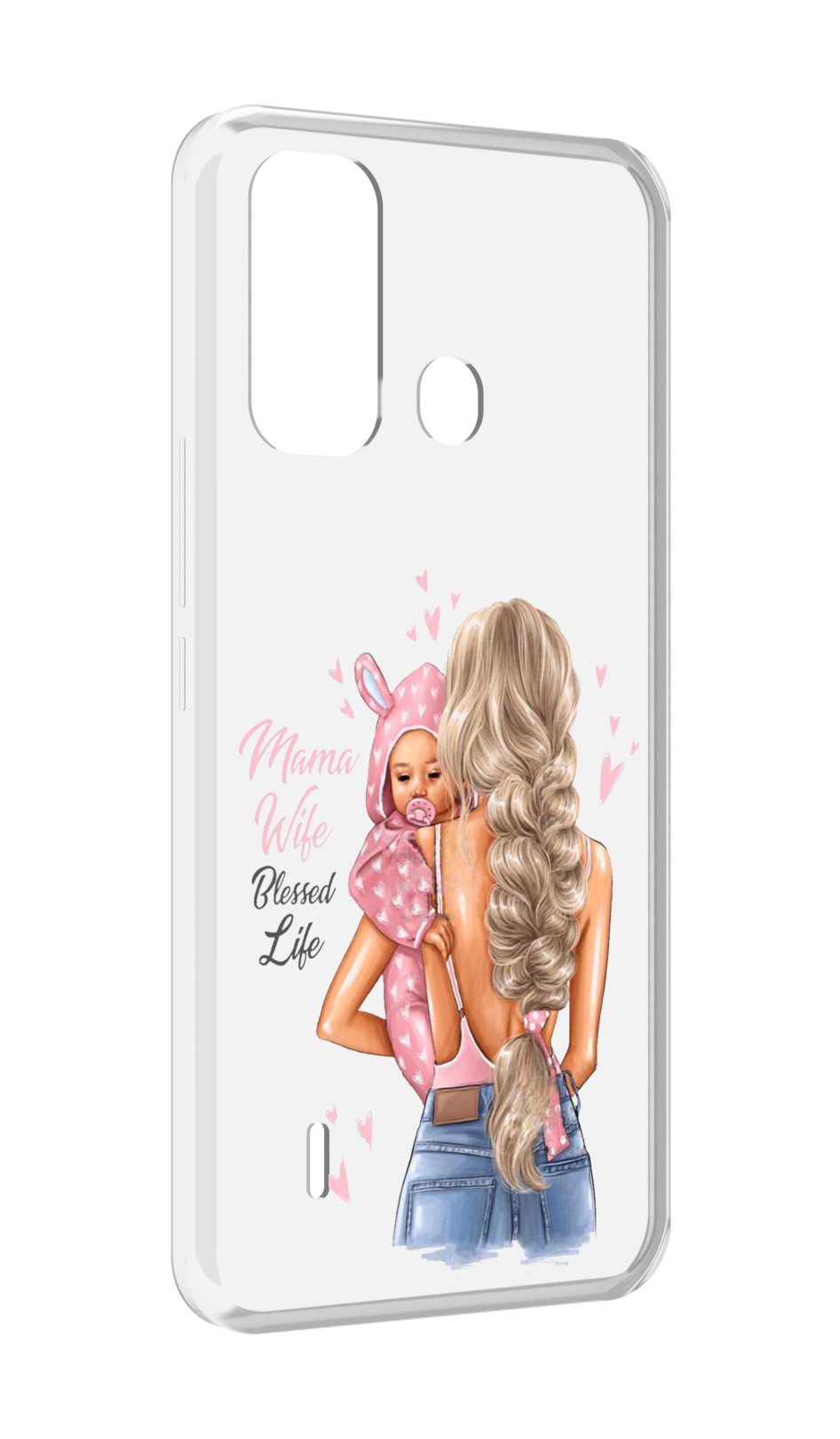 

Чехол MyPads Mama-wibe для ITEL A49 / A58 / A58 Pro, Прозрачный, Tocco