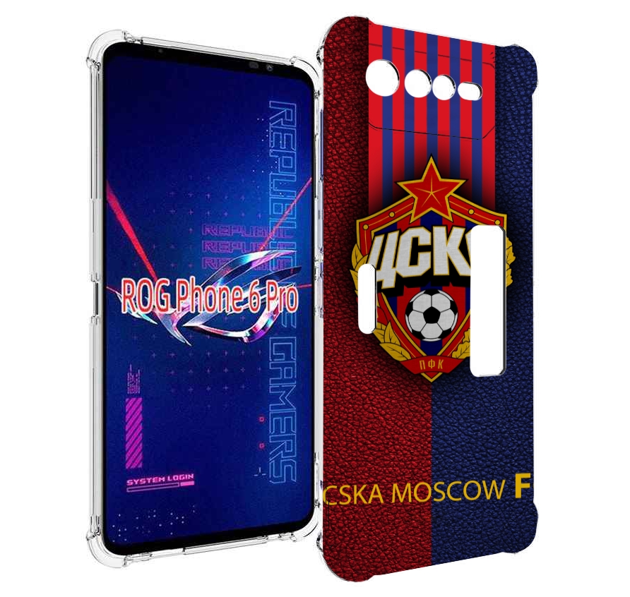 

Чехол MyPads фк цска для Asus ROG Phone 6 Pro, Прозрачный, Tocco