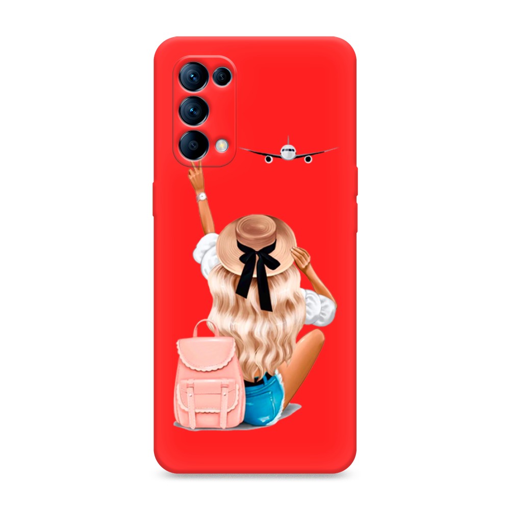 

Чехол Awog на Oppo Reno 5 "Автостопом самолетом", Разноцветный, 255253-1