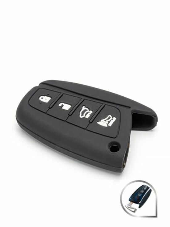 

Чехол SLK силиконовый для ключа Hyundai IX45 (1089) (смарт), Черный