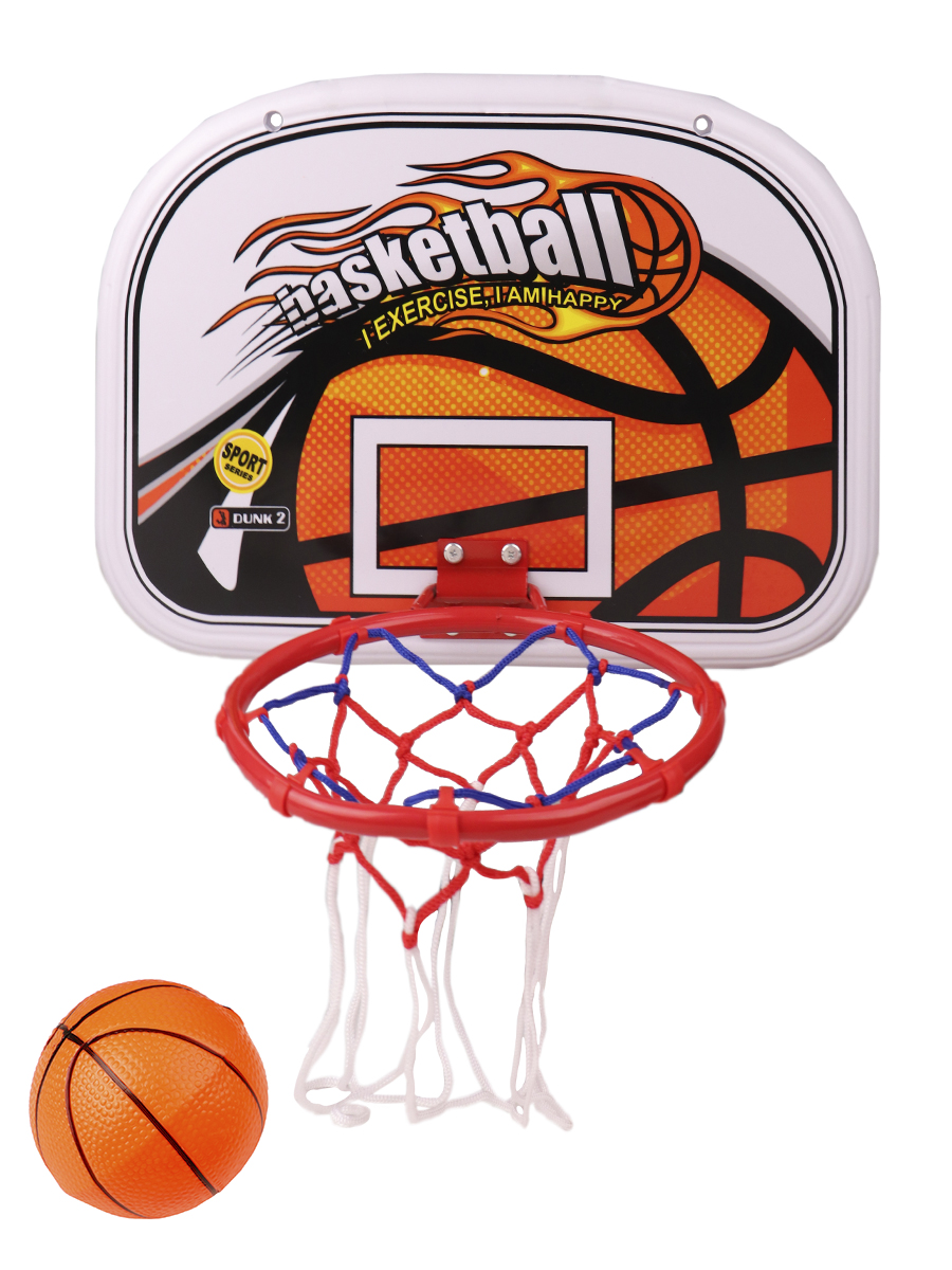 фото Спорт и отдых набор для баскетбола - 2 (корзина, мяч) арт. 1662543 рыжий кот 1662543
