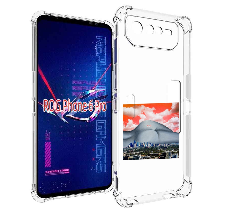 

Чехол MyPads город с девушкой на фоне для Asus ROG Phone 6 Pro, Прозрачный, Tocco