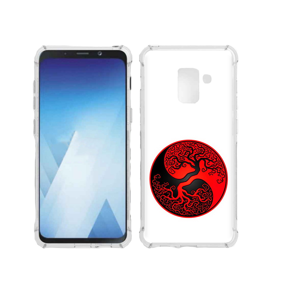 

Чехол MyPads Tocco для Samsung Galaxy A5 (2018) инь янь дерево (PT95317.573.379), Прозрачный, Tocco