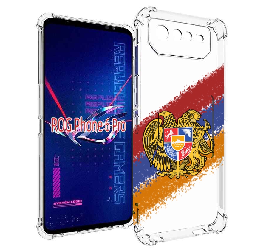 

Чехол MyPads флаг герб Армении для Asus ROG Phone 6 Pro, Прозрачный, Tocco