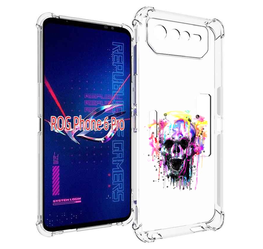 

Чехол MyPads граффити череп для Asus ROG Phone 6 Pro, Прозрачный, Tocco