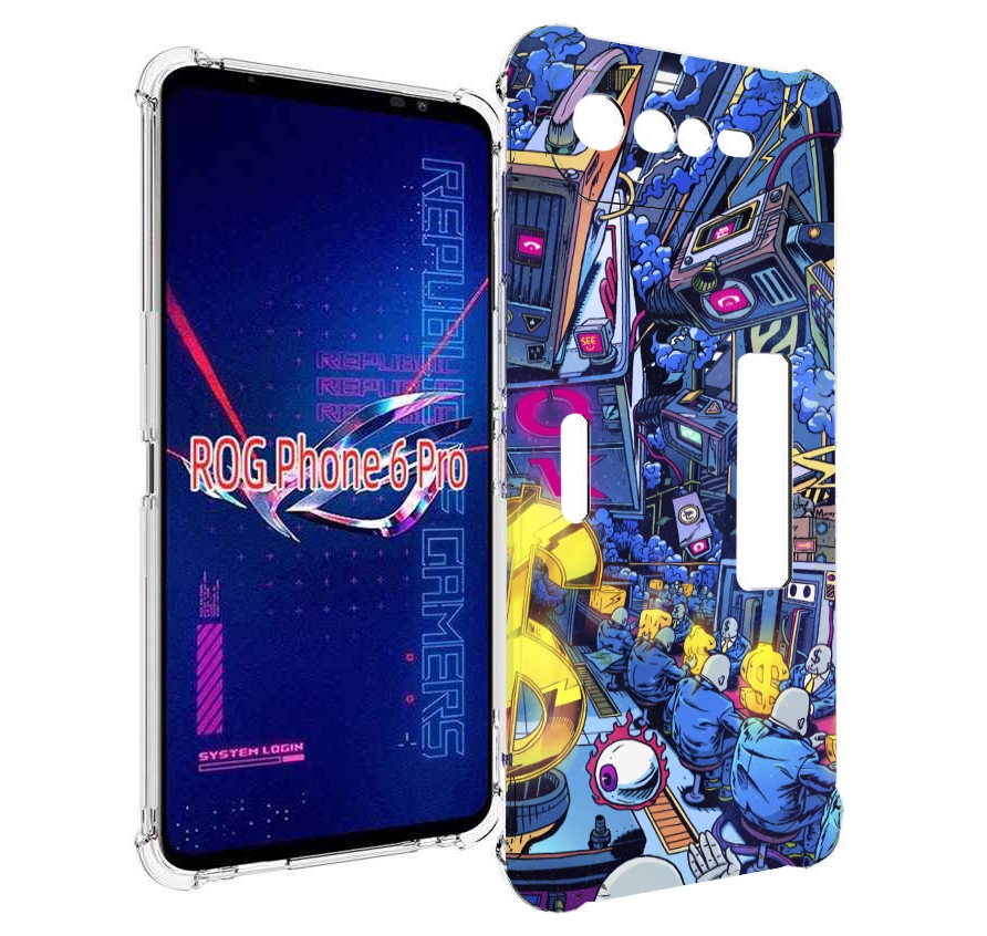 

Чехол MyPads футуристичная картинка для Asus ROG Phone 6 Pro, Прозрачный, Tocco