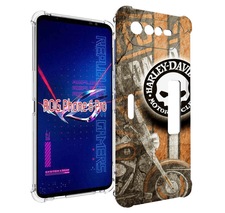 

Чехол MyPads харлеи девидсон для Asus ROG Phone 6 Pro, Прозрачный, Tocco