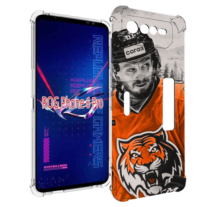 

Чехол MyPads хк амур мужской для Asus ROG Phone 6 Pro, Прозрачный, Tocco