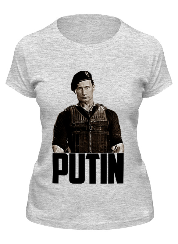 

Футболка женская Printio Putin серая XL, Серый, Putin