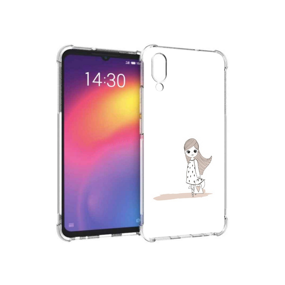 Чехол MyPads Tocco для Meizu Note 9 Девочка с сумкой (PT134513.88.61)